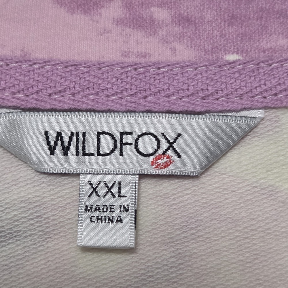 Wildfox Women Relaxed Fit Super Soft Sweatshirt And Short Lounge Set  2XL Purple - Picture 2 of 7